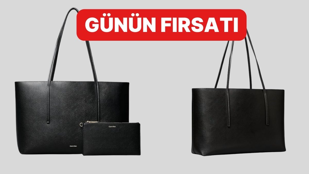 Calvin Klein FOIL LOGO Tote Çanta: Şimdi İndirimde!